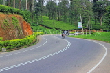 SRI LANKA, Pussellawa, Nuwara Eliya Road running through tea plantations, SLK4207JPL