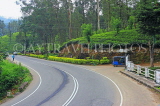 SRI LANKA, Pussellawa, Nuwara Eliya Road running through tea plantations, SLK4234JPL