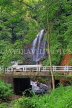 SRI LANKA, Ramboda, roadside waterfall and bridge, SLK4261JPL