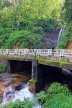 SRI LANKA, Ramboda, roadside waterfall and bridge, SLK4262JPL