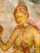 SRI LANKA, Sigiriya Rock Fortress, Sigiriya Maiden fresco (5th century AD), SLK2210JPL