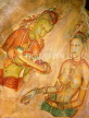 SRI LANKA, Sigiriya Rock Fortress, Sigiriya Maidens fresco (5th century AD), SLK2232JPL
