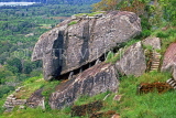 SRI LANKA, Sigiriya Rock Fortress, balancing boulder (for attacking enemy), SKLK2194JPL