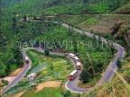 SRI LANKA, hill country, buses on winding road to Nuwara Eliya, near Gampola, SLK143JPL