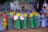 SRI LANKA, rural scene, children in festival parade, SLK1654JPL