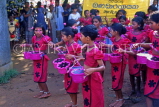 SRI LANKA, rural scene, children in festival parade, SLK221JPL