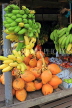 SRI LANKA, rural scene, roadside fruit stall, Bananas and King Coconut (Thambili), SLK4565JPL