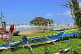 SRI LANKA, south coast, Weligama, fishing boats and Taprobane Island, SLK4669JPL