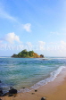 SRI LANKA, south coast, Weligama area, beach and small island, SLK4806JPL