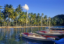 ST LUCIA, Marigot Bay and boats, STL708JPL