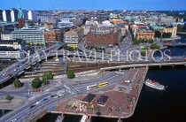 SWEDEN, Stockholm, Norrmalm Island, view from top of City Hall, SWE162JPL