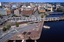 SWEDEN, Stockholm, Norrmalm Island, view from top of City Hall, SWE163JPL