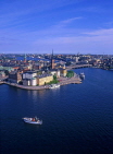 SWEDEN, Stockholm, Old Town (Gamla Stan), view from City Hall, SWE137JPL