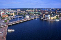 SWEDEN, Stockholm, Old Town (Gamla Stan), view from City Hall, SWE161JPL