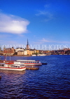 SWEDEN, Stockholm, Old Town (Gamla Stan) and sightseeing boats, SWE140JPL