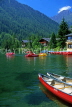 SWITZERLAND, Valais, CHAMPEX, Lake Champex and pleasure boats, SW1451JPL