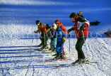 SWITZERLAND, Valais, VERBIER, children learning to ski, SW1573JPL