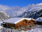 SWITZERLAND, Valais, ZERMATT, mountain scenery and log cabin, SW555JPL