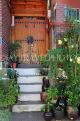 South Korea, SEOUL, Bukchon Hanok Village, house front door and steps, SK974JPL