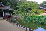 South Korea, SEOUL, Changdeokgung Palace, Secret Garden, Buyongji Pond & pavilion, SK149JPL