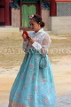 South Korea, SEOUL, Changdeokgung Palace, visitor in Hanbok attire, SK244PL