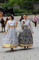 South Korea, SEOUL, Changdeokgung Palace, visitors in Hanbok attire, SK242PL