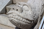 South Korea, SEOUL, Deoksugung Palace, Junghwajeon Hall, stone carvings on steps, SK801JPL