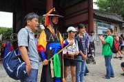 South Korea, SEOUL, Deoksugung Palace, Royal Guard Changing Ceremony, and tourists, SK624JPL