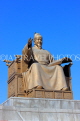 South Korea, SEOUL, Gwanghwamun Square, King Sejong statue, SK550JPL