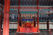 South Korea, SEOUL, Gyeongbokgung Palace, Geunjeongjeon Hall, King's throne, SK327JPL