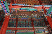 South Korea, SEOUL, Gyeongbokgung Palace, Geunjeongjeon Hall, decorative interior, SK328JPL