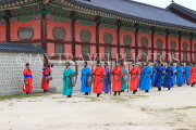South Korea, SEOUL, Gyeongbokgung Palace, Sumungun (Gatekeeper) Military Training, SK427JPL