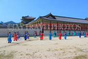 South Korea, SEOUL, Gyeongbokgung Palace, Sumungun (Gatekeeper) Military Training, SK438JPL
