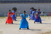 South Korea, SEOUL, Gyeongbokgung Palace, Sumungun (Gatekeeper) Military Training, SK440JPL