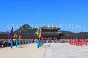 South Korea, SEOUL, Gyeongbokgung Palace, Sumunjang (Royal Guard) Changing Ceremony, SK469JPL