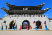 South Korea, SEOUL, Gyeongbokgung Palace, Sumunjang (Royal Guard) Changing Ceremony, SK476JPL