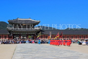 South Korea, SEOUL, Gyeongbokgung Palace, Sumunjang (Royal Guard) Changing Ceremony, SK47JPL