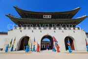 South Korea, SEOUL, Gyeongbokgung Palace, Sumunjang (Royal Guard) Changing Ceremony, SK480JPL