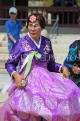 South Korea, SEOUL, Gyeongbokgung Palace, visitor in traditional Hanbok attire, SK454JPL