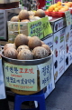 South Korea, SEOUL, Insadong area, street food, coconut water for sale, SK309JPL