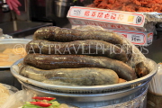South Korea, SEOUL, Jongno-gu area, Gwangjang Market, Sundae (blood sausage), SK1070JPL