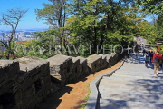 South Korea, SEOUL, Namsan Park, hiking paths, and old fortress wall, SK1246JPL