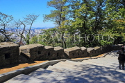 South Korea, SEOUL, Namsan Park, hiking paths, and old fortress wall, SK1248JPL
