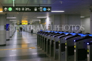South Korea, SEOUL, public transport, Seoul Subway, ticket barriers, SK569JPL