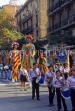 Spain, BARCELONA, festival, Gilithia figures on parade, BSP88JPL