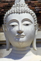THAILAND, Ayuthaya, Wat Yai Chai Mongkol ruins, Buddha statue (face), THA1511JPL