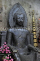 THAILAND, Ayutthaya, Wat Na Phra Meru (Na Phra Men), Dvaravati style Buddha statue, THA2690JPL