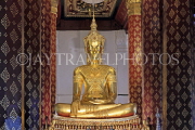 THAILAND, Ayutthaya, Wat Na Phra Meru (Na Phra Men), main temple Buddha statue, THA2695JPL