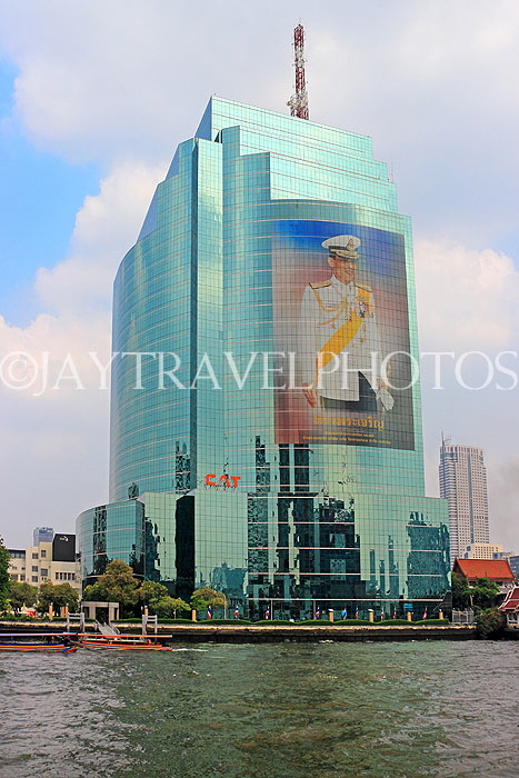 THAILAND, Bangkok, CAT Tower, view from Chao Phraya River, THA3534JPL
