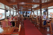THAILAND, Bangkok, Chao Phraya River, cruise boat interior, THA3478JPL